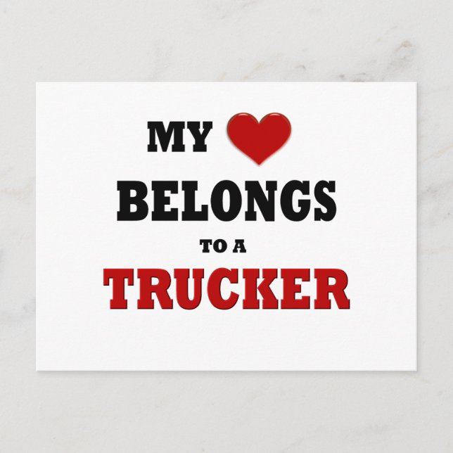 Carte Postale Trucker Love (Devant)