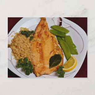 Carte Postale Truite arc-en-ciel délicieuse