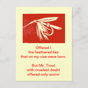 Carte postale Truite brute