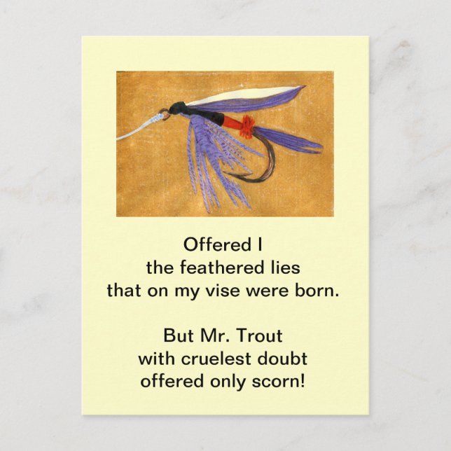 Carte postale "Truite brute" "Train de marchandise (Devant)