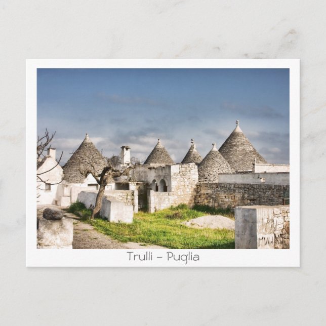 Carte Postale Trulli - la Puglia (Devant)