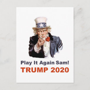 Carte Postale Trump 2020 Rejouer Sam populaire