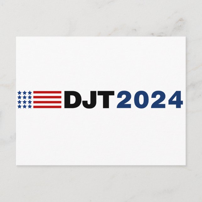 Carte Postale Trump 2024 DJT (Devant)