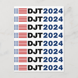 Carte Postale Trump 2024 DJT