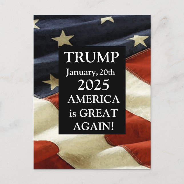 CARTE POSTALE TRUMP 2025 (Devant)