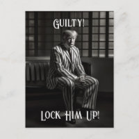 Trump coupable en prison Noir et Blanc Enfermez-le