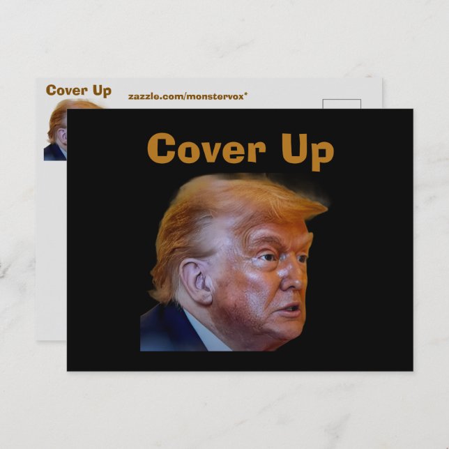 Carte Postale Trump/Cover Up Postcard (Devant / Derrière)