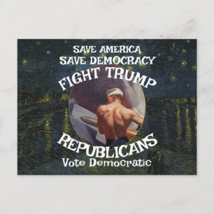 Carte Postale Trump crevette Fajita Jesus Parti républicain Pee 