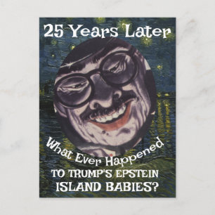 Carte Postale Trump Epstein Island Dossiers Bébés Républicain 20
