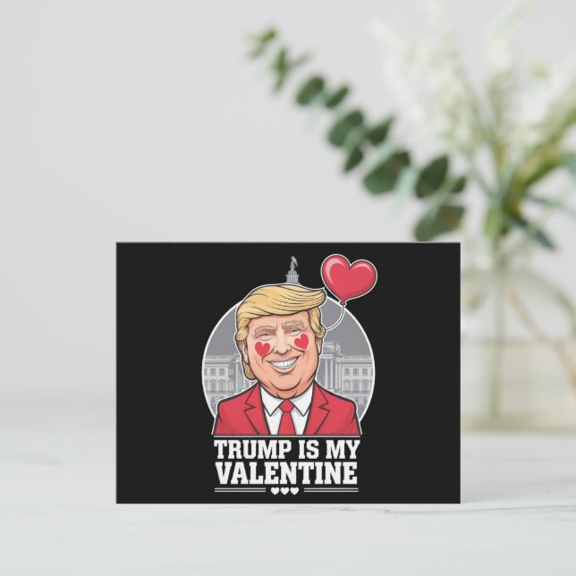 Carte Postale Trump est ma Saint Valentin (Debout devant)