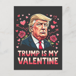 Carte Postale Trump est ma Saint-Valentin Maga pour l'investitur