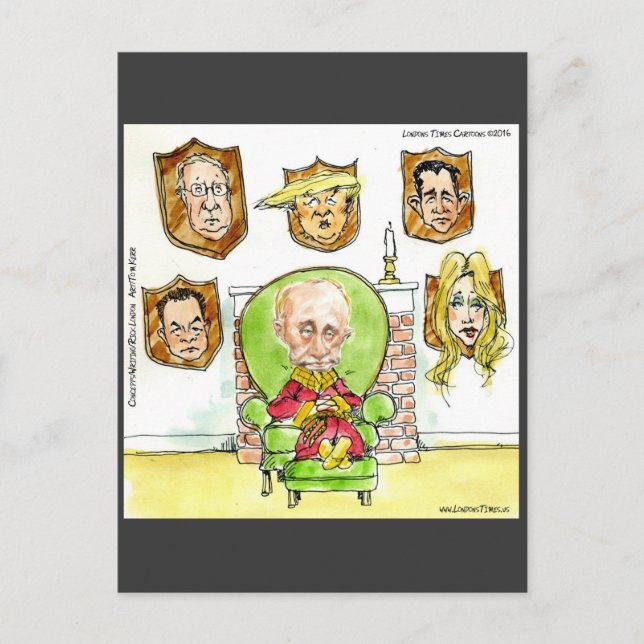 Carte Postale Trump Est Poutine Sur La Ritz Cadeaux (Devant)