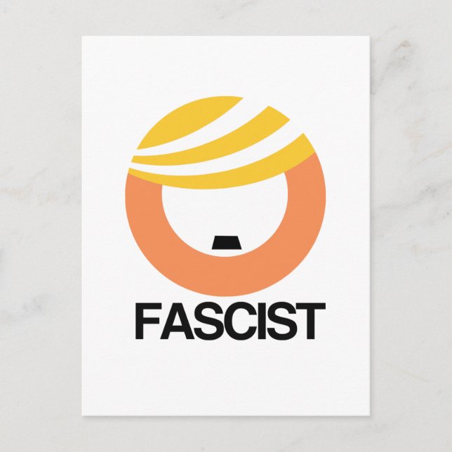 Carte Postale Trump est un fasciste (Devant)