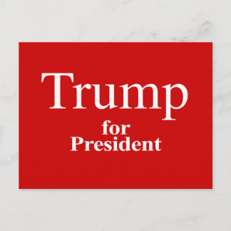 Carte Postale Trump et le président