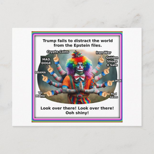 Carte Postale Trump et Shiva le destructeur (Devant)