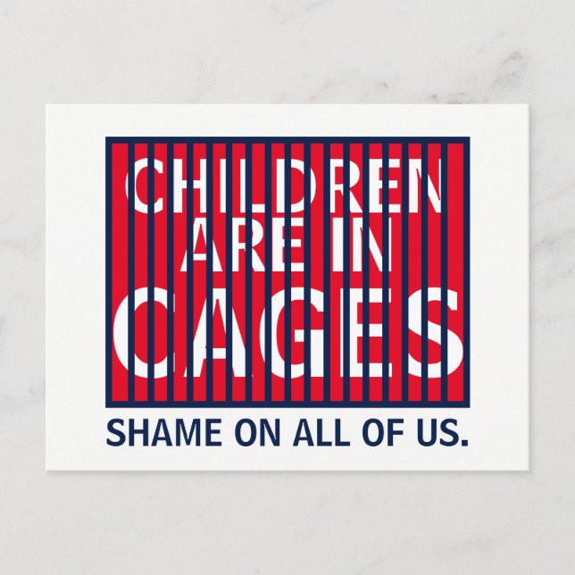 Carte Postale Trump GOP ICE DHS Immigrant Children in Cages (Devant)