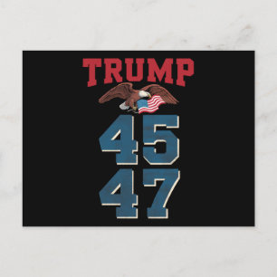 Carte Postale Trump, le patriotique, a remporté Trump 45 et 47 v