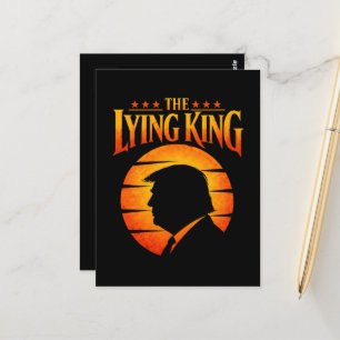 Carte Postale Trump le roi menteur Humour sarcastique