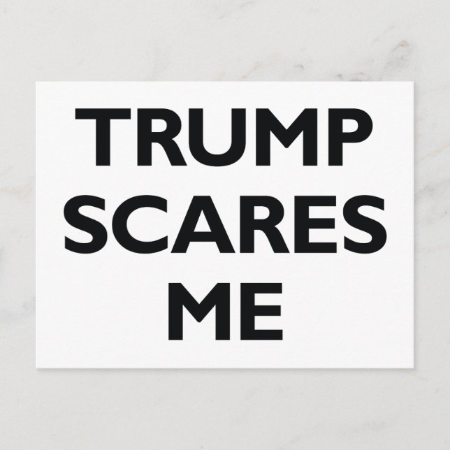 Carte Postale Trump me fait peur (Devant)