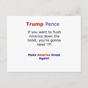 Carte Postale Trump Pence Funny Mème Election 2016