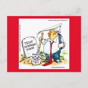 Carte Postale Trump Réduit Le Barr De L'Empiètement Rick Londres