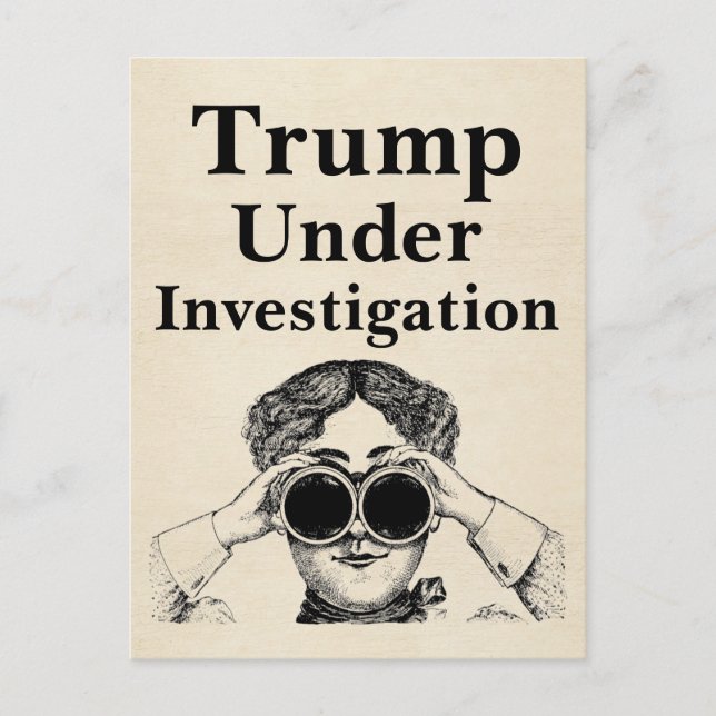 Carte postale Trump sous enquête (Devant)