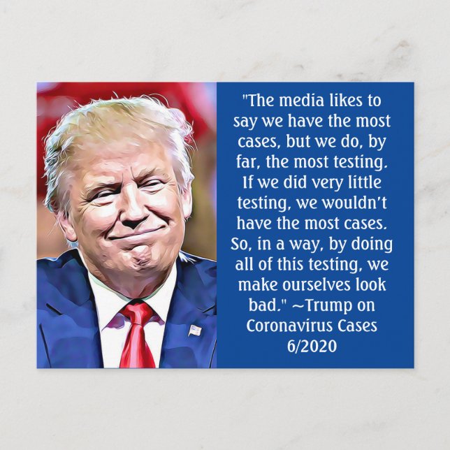 Carte Postale Trump, Stupide et drôle, cite Memorabilia Keepsaké (Devant)