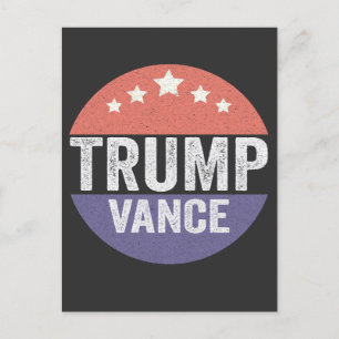 Carte Postale Trump Vance Républicain Élection Américaine Cadeau