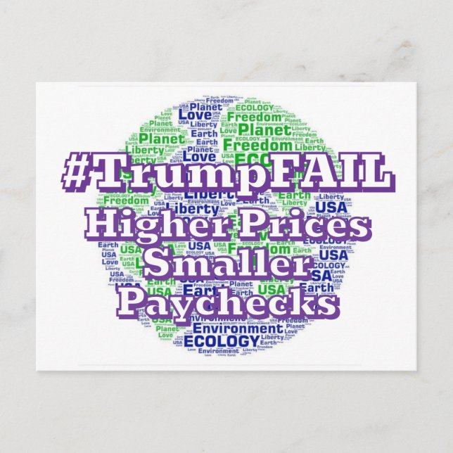 Carte Postale #trumpÉCHEC (Planète Terre) (Devant)