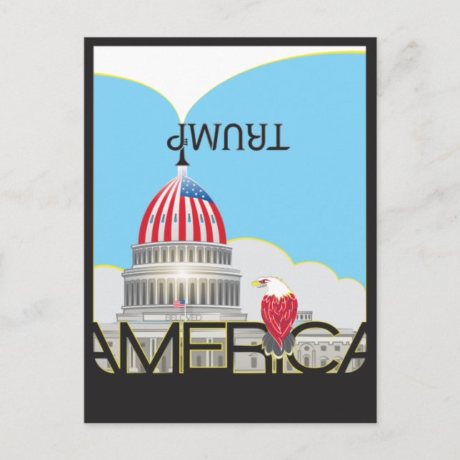 Carte Postale Trumpet et Capitole TRUMP (Devant)