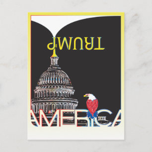 Carte Postale Trumpet et Capitole TRUMP