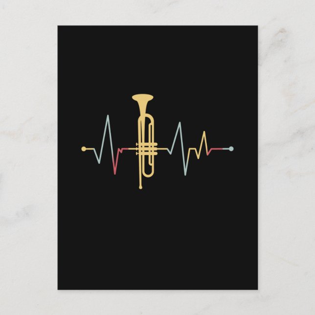 Carte Postale Trumpet Hearbeat (Devant)