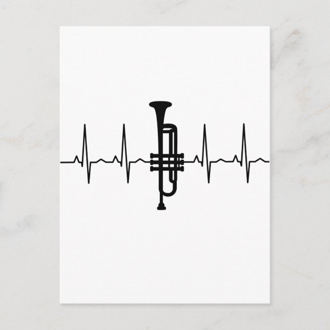 Carte Postale Trumpet Hearbeat (Devant)