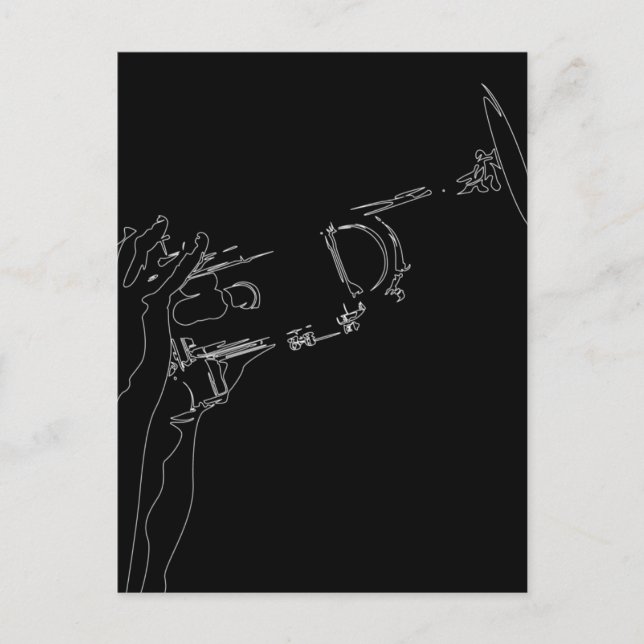 Carte postale Trumpet Jazz (Devant)