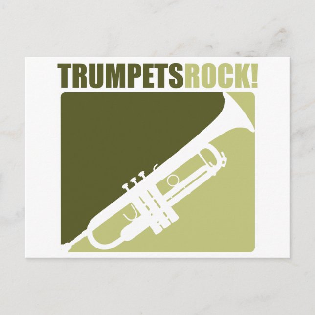 Carte Postale Trumpets Rock ! (Devant)