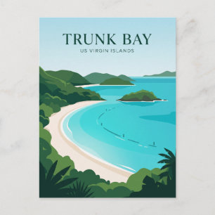 Carte Postale Trunk Bay Îles Vierges américaines