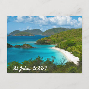 Carte Postale Trunk Bay, St John USVI