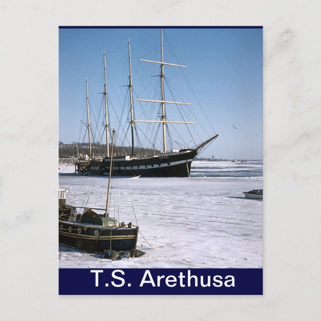 Carte Postale TS Arethusa, à destination de la glace (Devant)