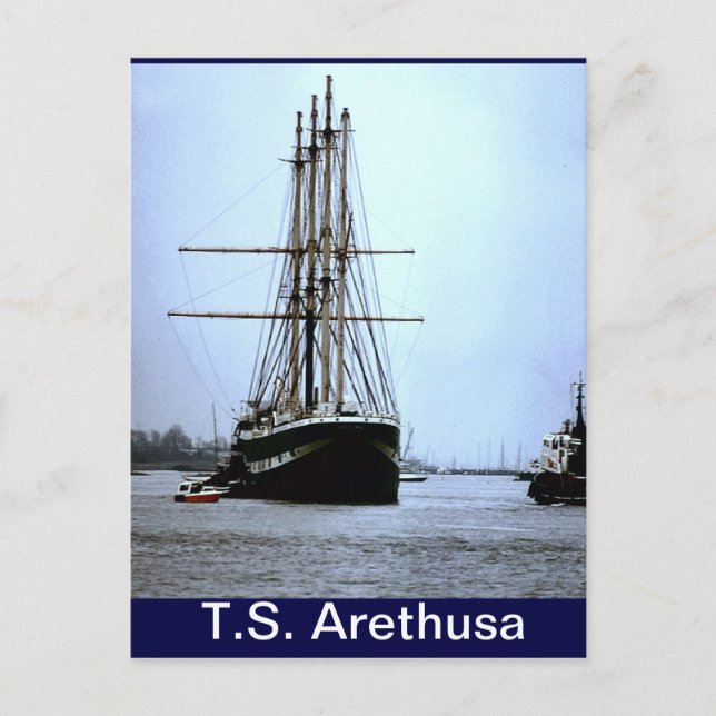 Carte Postale TS Arethusa, Partant (Devant)