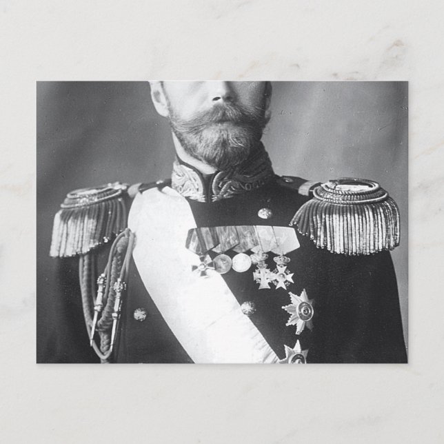 Carte Postale Tsar Nicholas II 1868-1918 (Devant)