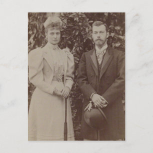 Carte Postale TSAR NICOLAS & TSARINA Romanov de Russie #295