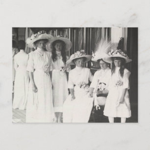 Carte Postale Tsarina de Russie & filles, OTMA Romanov