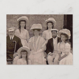 Carte Postale Tsarine de Russie avec OTMA et royals Angleterre P
