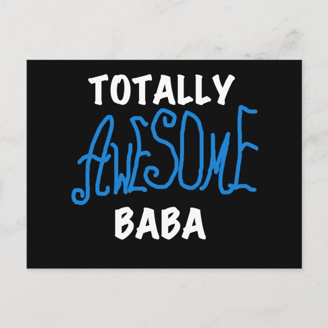 Carte Postale Tshirts et cadeaux Baba absolument géniaux (Devant)