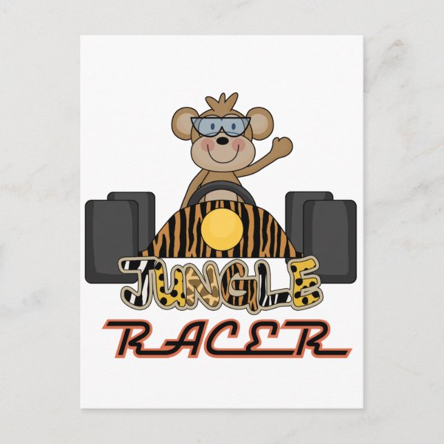 Carte Postale Tshirts et cadeaux de singe de course (Devant)