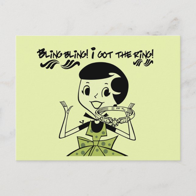 Carte Postale Tshirts et cadeaux Retro Bling (Devant)