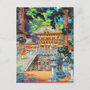 Carte Postale Tsuchiya Koitsu La porte Yomei le sanctuaire Nikko