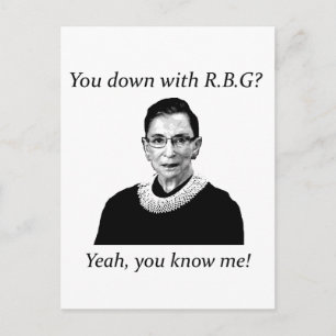 Carte Postale Tu es en bas avec RBG ?