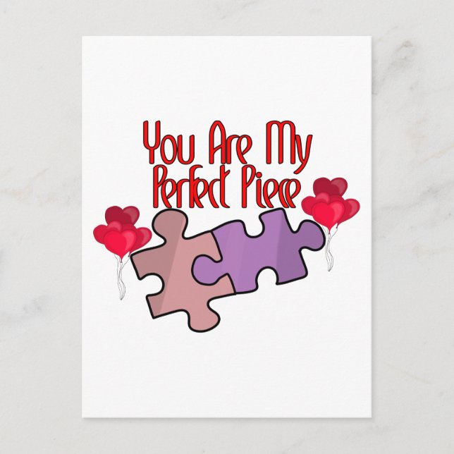 Carte Postale Tu es ma pièce parfaite (Devant)