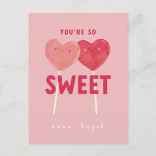 Carte Postale Tu es si douceur pour enfants en classe Valentine